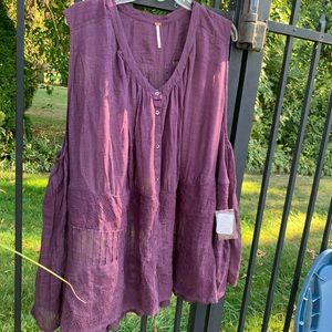 Free People Blouse Size L NWT